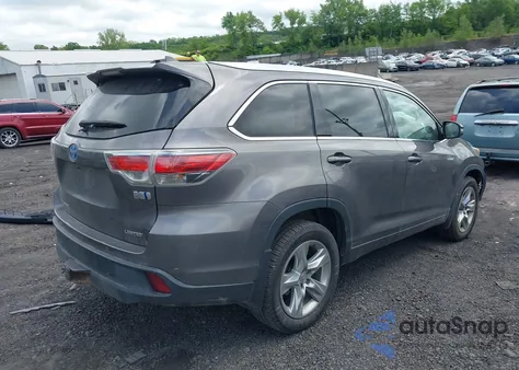 2015 Toyota Highlander Hybrid Limited Platinum V6 from USA, damaged, VIN 5TDDCRFH5FS008675